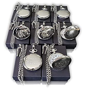 【中古】【インポート品・未当て嵌める】Eternity Engraving Inc.の目じるし入り口・入口袂時計9個。 カスタムフィットボックス嘱する、バックルチェーン店、目じるし付き添い人。 袂時計 独居室付き添い人 アソートカ