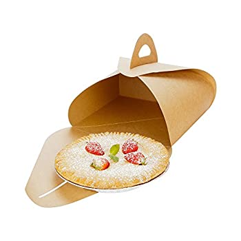 【中古】【輸入品・未使用】ペストリー・トゥー・ゴー・ボックス Cake To Go Box 持ち手付きパイ・トゥー・ゴー・ボックス 9.1インチ クラフト100個ボックス レストラン用品