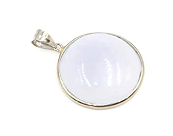 【中古】【インポート品・未当て嵌める】Chalcedonyラベンダーシャンデリヤwith 16?%ﾀﾞﾌﾞﾙｸｫｰﾃ%首飾り、14?Kイエローゴールドケーブルチェーン