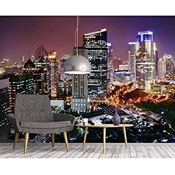 【中古】【インポート品・未当て嵌める】Startonight Mural Wall Art Photo Decor Skyscrapers View Large 8-feet 4-inch By 12-feet Wall Mural for Living Room or Bedroom by Mural W