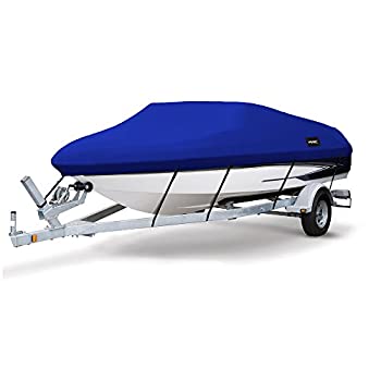【中古】【輸入品・未使用】MSC 高耐久 600D マリングレード ポリエステルキャンバス 牽引可能 防水ボートカバー V-Hull/トライハル/ランナバウトボートカバー (パシフィッ