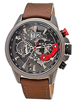 【中古】【インポート品・未当て嵌める】Timex アナログブラックダイヤル メンズウォッチ -TWEG16306