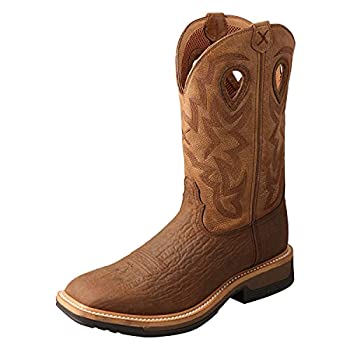 【中古】【インポート品・未当て嵌める】Twisted X メンズ ワークプルオン 12in バークブーツ 8.5