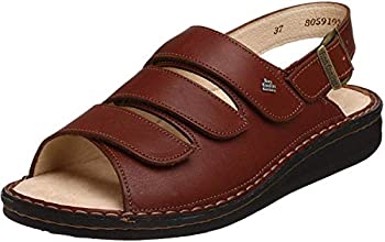 【中古】【インポート品・未当て嵌める】Finn Comfort レディース Sylt 82509 サンダル%ｶﾝﾏ% ブランデイ・カントリー%ｶﾝﾏ% 24