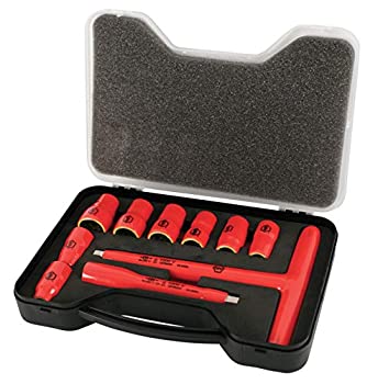 【中古】【輸入品・未使用】Wiha 31496 T-Handle Socket Set%カンマ% Insulated 3/8-Inch%カンマ% Inch%カンマ% Sizes 5/16%カンマ% 3/8%カンマ% 7/16%カンマ% 1/2%カンマ% 9/16%カンマ% 5/8%カンマ% 11|スカイマーケットプラス