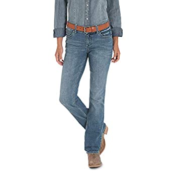【中古】【輸入品・未使用】Wrangler レディース プレミアムパッチ Mae ブーツカットジーンズ 腰上ウエスト カラー: ブルー 18,013円