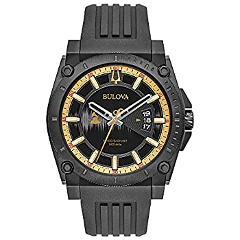 【中古】【輸入品・未使用】Bulova メンズ グラミー賞」クォーツステンレススチールとシリコーンカジュアルウォッチ、色： ブラック