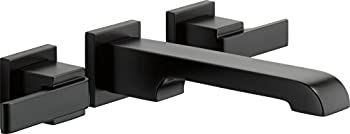 【中古】【インポート品・未当て嵌める】Delta Faucet三角洲Ara 2手持ち部分wall-mount洗面所水道の栓 T3567LF-BLWL 1