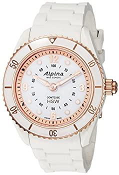 【中古】【輸入品・未使用】Alpina (アルピナ) Women Comtesseスイスクォーツ ステンレススチール＆ラバー フィットネス ウォッチ、カラー：ホワイト（モデル：Model: A