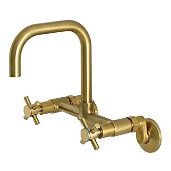【中古】【輸入品・未使用】Kingston Brass ヘリテージシンク蛇口 6-11/16%ﾀﾞﾌﾞﾙｸｫｰﾃ% in Spout Reach KS413SB 1
