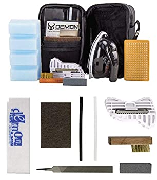 【中古】【インポート品・未当て嵌める】DEMON UNITED スノーレディスキーチューニングキット \u0026 スノーボードチューニングキット 鉄付き添い人 1重量ポンドの蝋涙付き添い人 20以上のスキーの板や