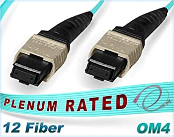【中古】【輸入品・未使用】om4?MTP/MPO to MPO/MTP 12ストランドmulti-fiberパッチケーブル100?g%ｶﾝﾏ% 30 Meter