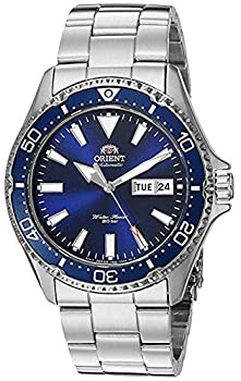 【中古】【輸入品・未使用】Orient メンズ Kamasu ステンレススチール 日本製自動ダイビングウォッチ%カンマ% ブルー ? メタルブレスレット。%カンマ% 41.8 mm%カンマ% ダイビングウ