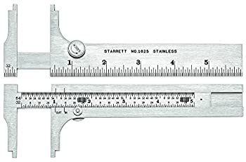 【中古】【インポート品・未当て嵌める】Starrett 1025-6 Slide Caliper%ｶﾝﾏ% Stainless Steel%ｶﾝﾏ% Nib Style Jaw%ｶﾝﾏ% 0-6 Range%ｶﾝﾏ% +/-0.003 Accuracy%ｶﾝﾏ% 0.015625 Resolution by