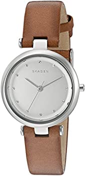 【中古】【輸入品・未使用】Skagen レディース SKW2458 Tanja ダークブラウンレザーウォッチ