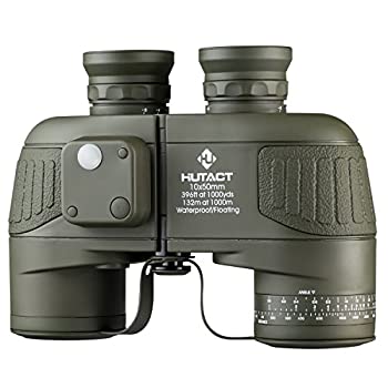 【中古】【輸入品・未使用】HUTACT Military Binoculars for Adults 10x50%ｶﾝﾏ% Built-in Compass and Range Finder%ｶﾝﾏ% for Bird Watching Large Eyepiece Lens%ｶﾝﾏ% Larg