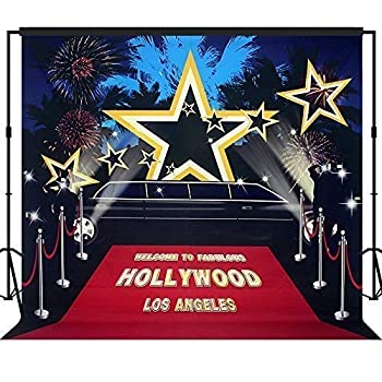 【中古】【輸入品・未使用】musykrafties Hollywood Movie Night写真バックドロップ背景パーティー壁写真ブース小道具10?x 10ft｜スカイマーケットプラス