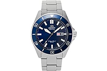 【中古】【輸入品・未使用】Orient「Kanno」日本製自動巻き/手巻きダイバースタイルウォッチ%ｶﾝﾏ% ブルー%ｶﾝﾏ% ステンレススチール ブレスレット
