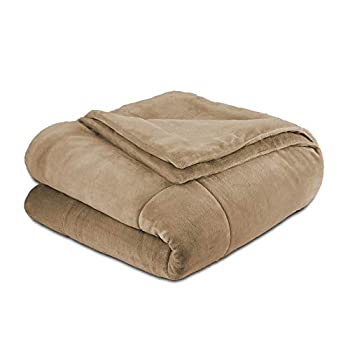 【中古】【インポート品・未当て嵌める】(Sand) - Vellux Plush Lux Blanket (Twin)