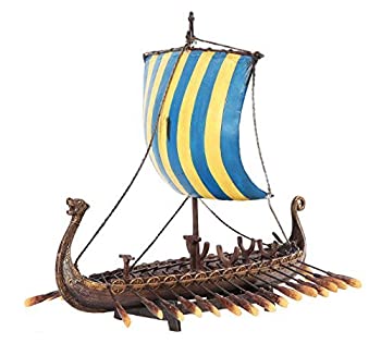 【中古】【輸入品・未使用】PTC 12.75インチ バイキング戦士レプリカ セーリング船 樹脂像 フィギュア|スカイマーケットプラス
