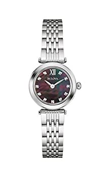 【中古】【輸入品・未使用】Bulova クラシック クォーツ レディース 腕時計 ステンレススチール ダイヤモンド シルバートーン (モデル:96P169)