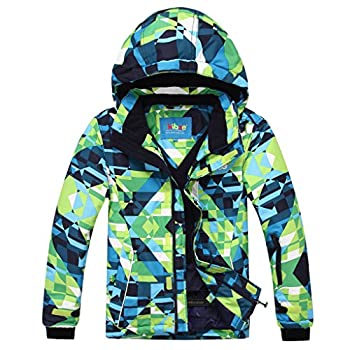 【中古】【インポート品・未当て嵌める】PHIBEE ビッグ男の子 雨合羽 通気性 スノーボード スキーの板上衣 (刷り上げる、8)