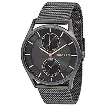 【中古】【インポート品・未当て嵌める】Skagen メンズ 40MMグレースチールブレスレット＆ケースミネラルウォッチ