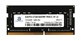 【中古】【輸入品・未使用】Adamanta 8GB (1x8GB) ノートパソコンメモリアップグレード Dell Inspiron 14 5000 2-in-1 5481 DDR4 2666Mhz PC4-21300 SODIMM 1Rx8 CL19 1.2v｜スカイマーケットプラス