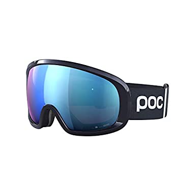 【中古】【インポート品・未当てはめる】POC Fovea ミッドクラリティコンプゴーグル スキーの板とスノーボード用 ウラニウム黒いこと/スペクトリスブルー 無償性大いさ
