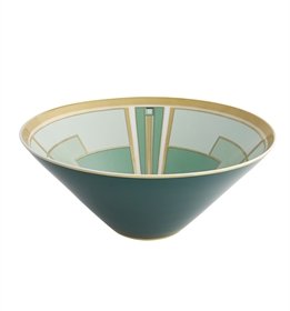 【中古】【インポート品・未当て嵌める】Vista Alegreエメラルドサラダボウル11?インチ