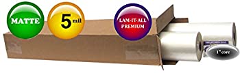 【中古】【輸入品・未使用】LAM-IT-ALL ホットラミネートフィルム 25インチ x 200フィート x 1インチコア 5.0ミル マット 2 Rolls｜スカイマーケットプラス