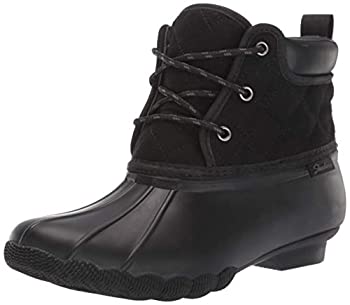 【中古】【輸入品・未使用】Skechers レディース Pond-Lil Puddles-ミッド キルト レースアップ ダックブーツ 防水 アウトソール 雨%ｶﾝﾏ% ブラック/ブラック%ｶﾝﾏ% 5｜スカイマーケットプラス