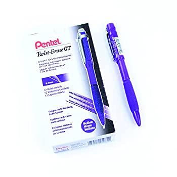 【中古】【輸入品・未使用】Pentel twist-erase GT、機械鉛筆0.7?MM、透明、12のボックス
