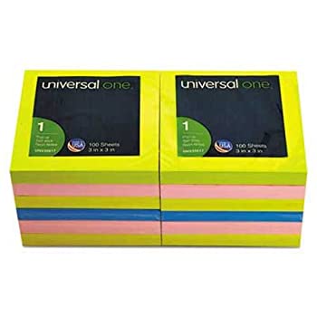 【中古】【輸入品・未使用】ユニバーサル1つ、3?x fan-foldedポップアップノート3、4ネオンカラー、12?100枚のパッド/パック