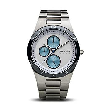 【中古】【インポート品・未当て嵌める】Bering Time 32339???707メンズセラミックコレクションWatch withステンレス鋼スチール写真Band and scratch resistantサファイア結晶。デンマー