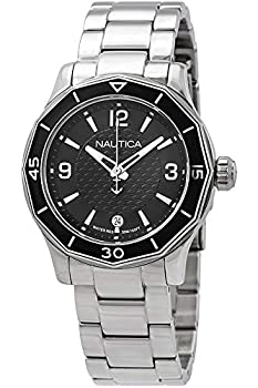 【中古】【インポート品・未当て嵌める】Nautica NSW 01 Black Dial Ladies Watch NAD16531L