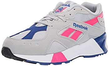 【中古】【インポート品・未当て嵌める】Reebok Men\u0027s AZTREK Shoes%ｶﾝﾏ% Skull Grey/Acid Pink/Collegiate Royal/White/Black%ｶﾝﾏ% 11.5 M US
