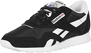 【中古】【インポート品・未当て嵌める】Reebok Men\u0027s Classic Sneaker%ｶﾝﾏ% black/white%ｶﾝﾏ% 5.5 M US その他-靴