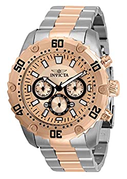 【中古】【輸入品・未使用】Invicta プロダイバー メンズ 48mm ステンレススチール ローズゴールドダイヤルクォーツ 30751
