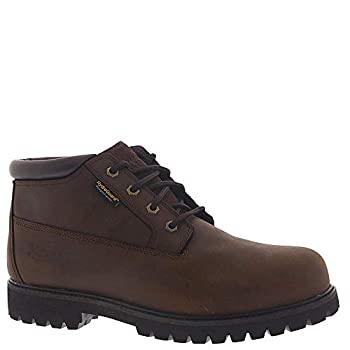 【中古】【インポート品・未当て嵌める】Skechers メンズ 細工物 トレボック ST WP スチール写真トゥー ブーツ US 大いさ: 11.5 色合い: 赤銅色 メンズ靴-ブーツ-靴