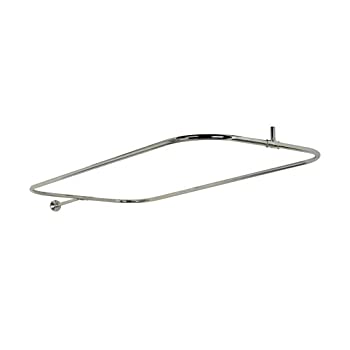【中古】【輸入品・未使用】Barclay 4150-48-CP Rectangular Shower Rod%ｶﾝﾏ% 120cm