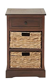 【中古】【インポート品・未当てはめる】Deco 79 96176 今めかしい押し込み ウィッカーバスケット2個付き添い人