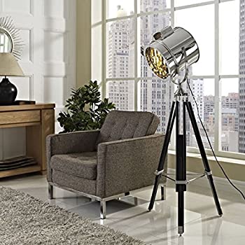 【中古】【インポート品・未当て嵌める】NAUTICALMART Designer Royal Modern三脚架の床ランプリビングルーム 家電-生活家電
