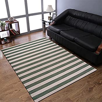 【中古】【輸入品・未使用】rugsotic Carpets Hand Wovenフラット織りウール8?' x 10?'エリアラグContemporaryクリームオリーブd00107 6' 7'' x 9' 10'' D00107F0940A70