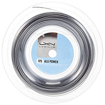 【中古】【インポート品・未当て嵌める】Luxilon ALU Power 125 16L Silver tennis string (330 foot%ｶﾝﾏ% 100M reel)
