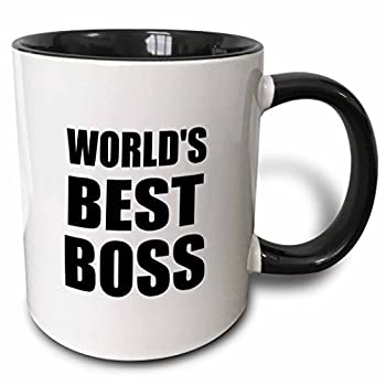 【中古】【輸入品・未使用】(330ml) - 3dRose Worlds Best Boss in black - great text design for the greatest boss - Two Tone Black Mug%ｶﾝﾏ% 330ml (mug_194437_4)%ｶﾝﾏ