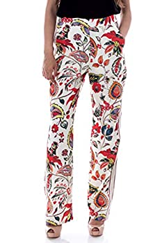 【中古】【輸入品・未使用】[デシグアル] レディース プリント総柄パンツ ホワイト PANT_DIMITRI M