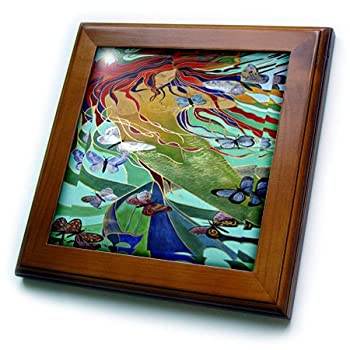 【中古】【輸入品・未使用】Taiche Acrylic Art???Mythologyマーメイド???フレーム付きタイル 8x8 Framed Tile ft_18281_1｜スカイマーケットプラス
