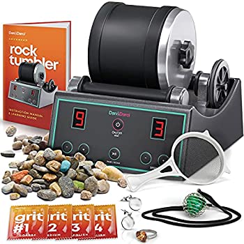 【中古】【輸入品・未使用】アドバンス プロフェッショナル ロックタンブラーキット - 研磨用9日間のデジタルタイマー&3段階速度設定 - 粗い岩を美しい宝石に変身 すべ