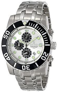 【中古】【輸入品・未使用】Sartego Men's SPC51 Ocean Master Stainless Steel Chronograph Watch｜スカイマーケットプラス